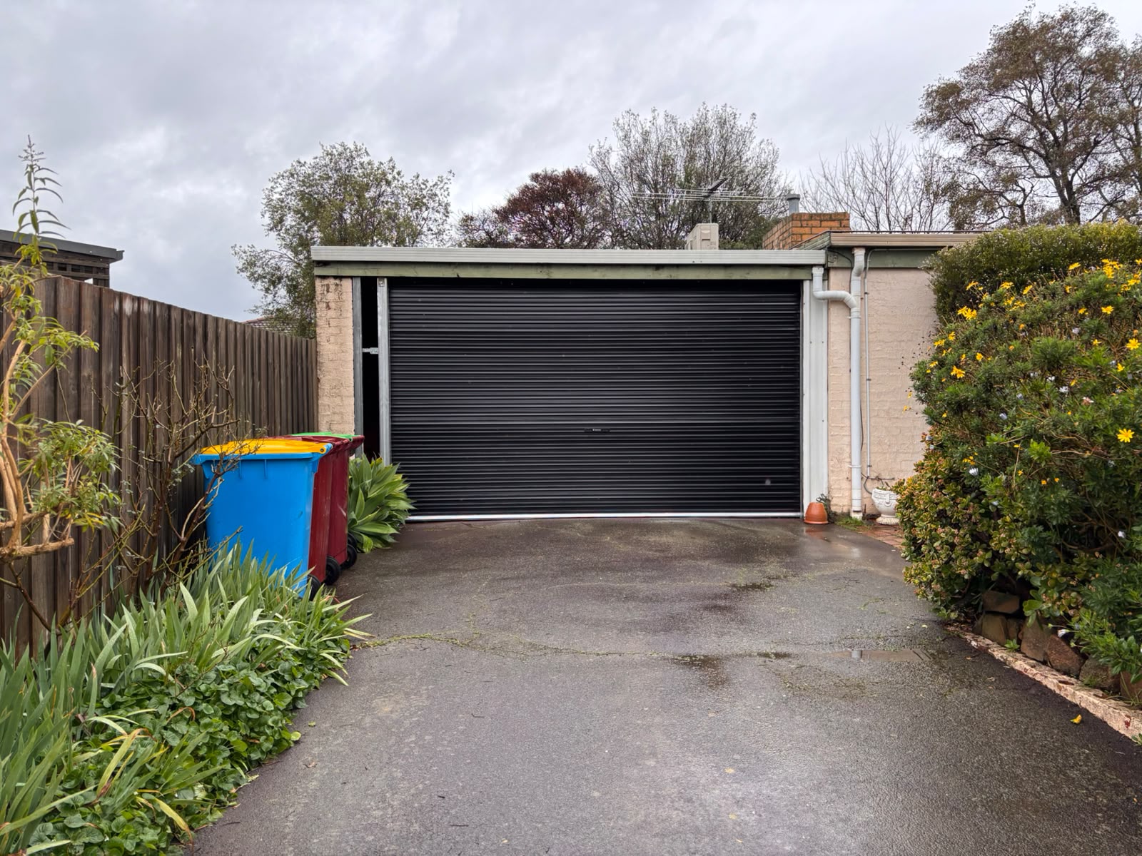 Roller door · Driveway access